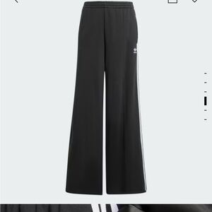 Adidas loose French terry wide leg